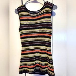 RACHEL Rachel Roy Sleeveless Crochet-Knitted Top